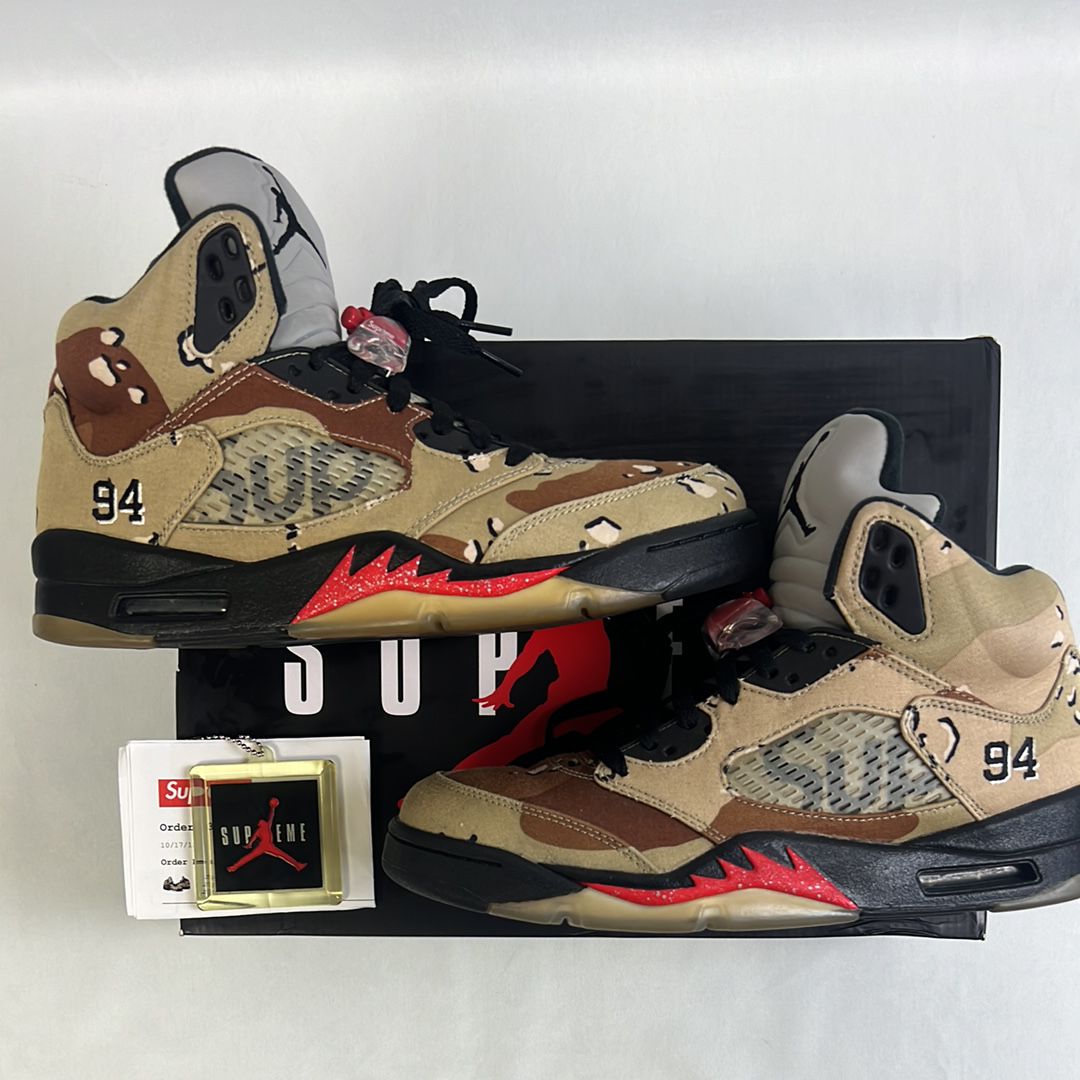 Supreme × Nike Air Jordan 5 Retro "Desert Camo"