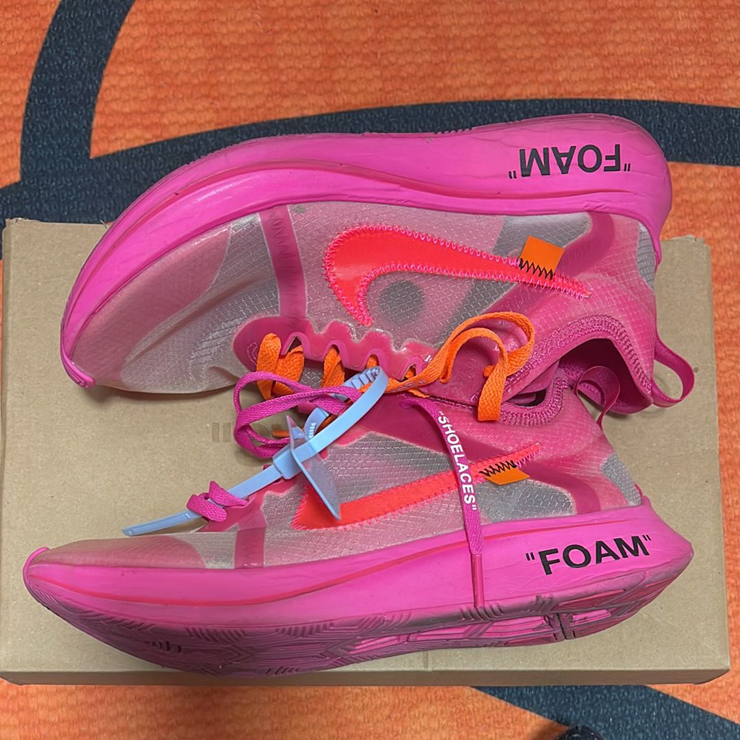 Off-White × Nike Zoom Fly "Pink"