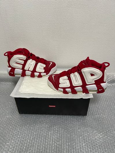 Supreme × Nike Air More Uptempo "White/Red"