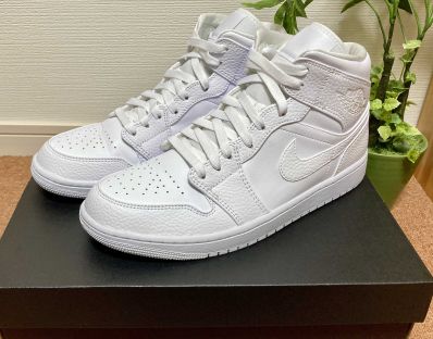 Nike Air Jordan 1 Mid "Triple White"(2020)
