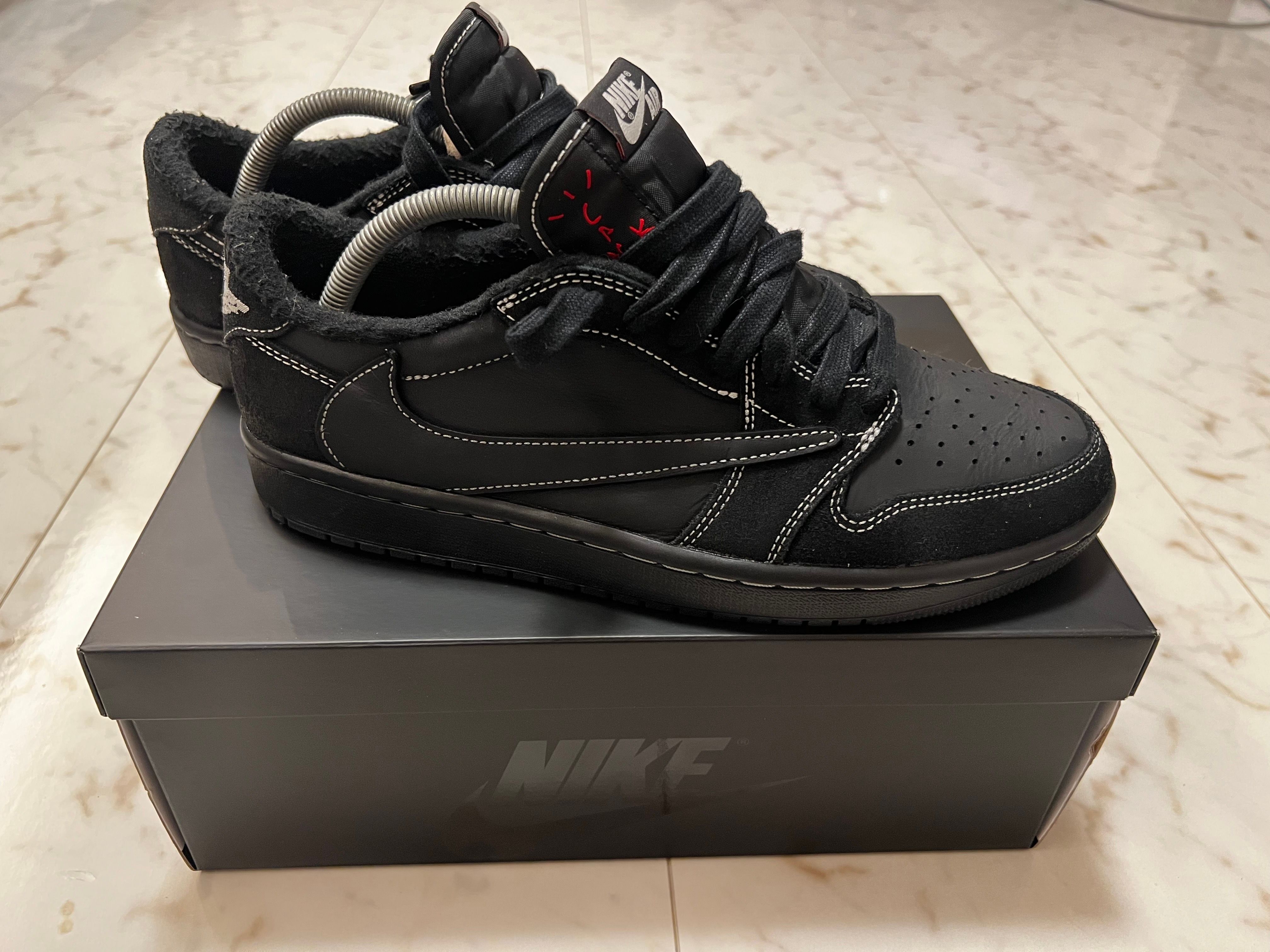 Travis Scott × Nike Air Jordan 1 Low OG SP "Black Phantom"