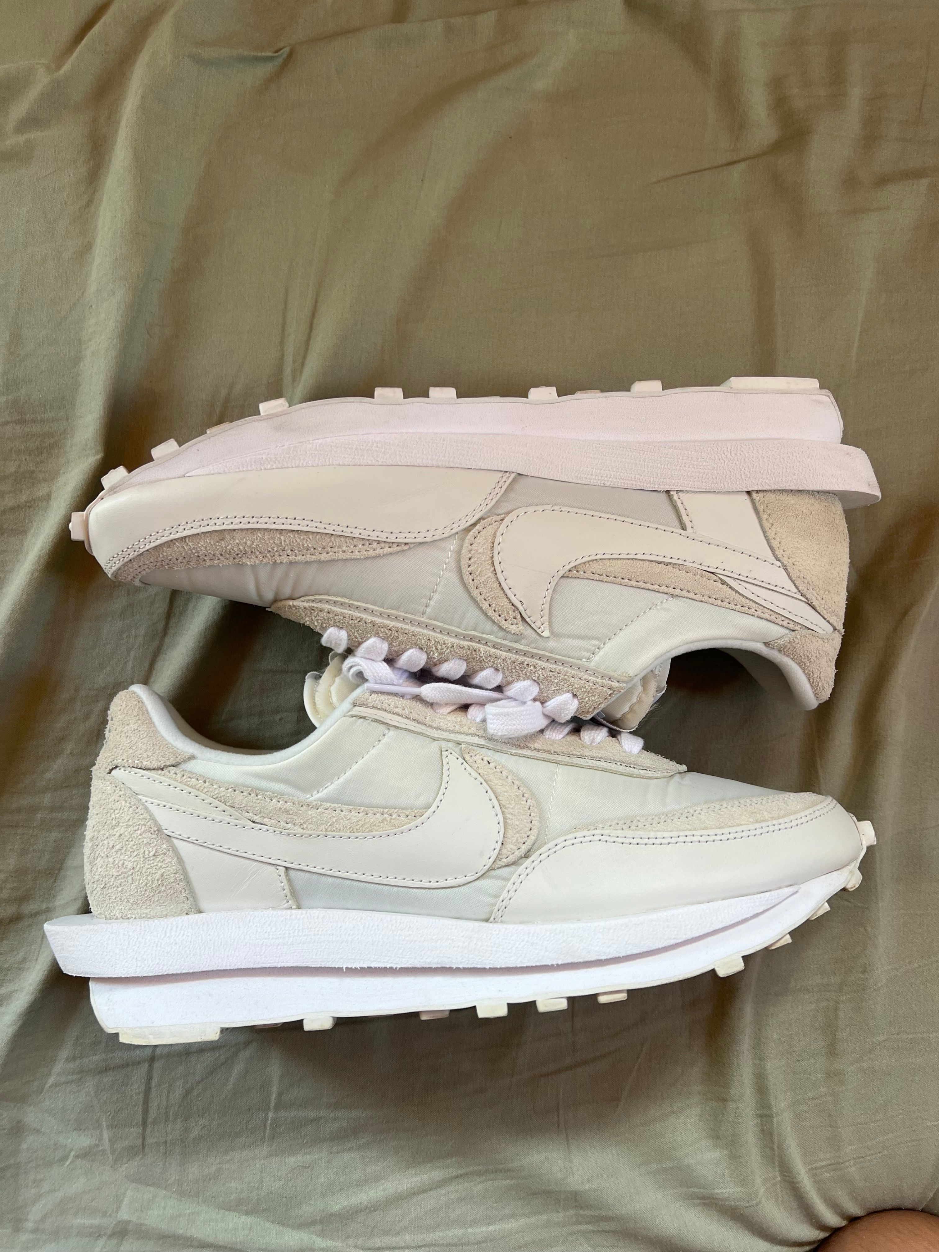 sacai × Nike LDV Waffle "Triple White"
