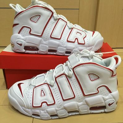 NIKE AIR MORE UPTEMPO "WHITE/VARSITY RED" (2021)