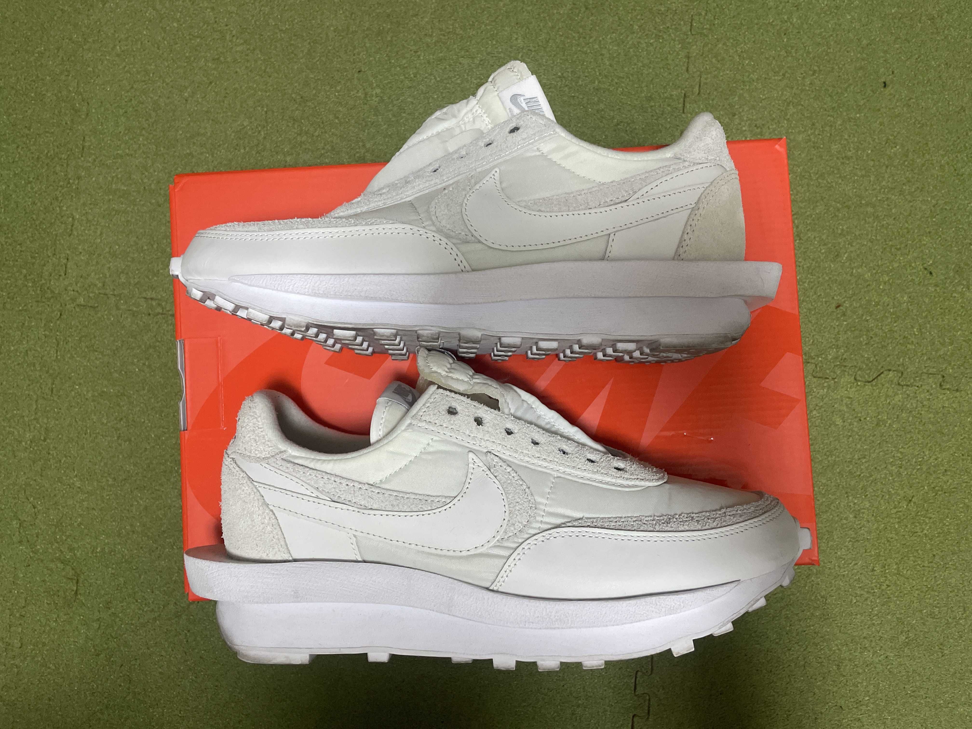 sacai × Nike LDV Waffle "Triple White"