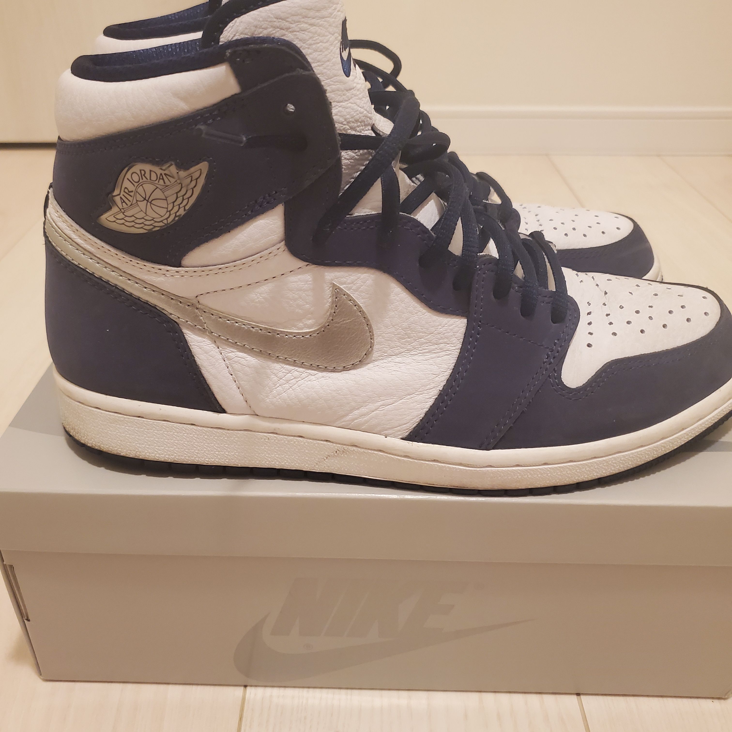 Nike Air Jordan 1 High OG CO.JP "White/Midnight Navy" (2020)(ブリーフケースなし)