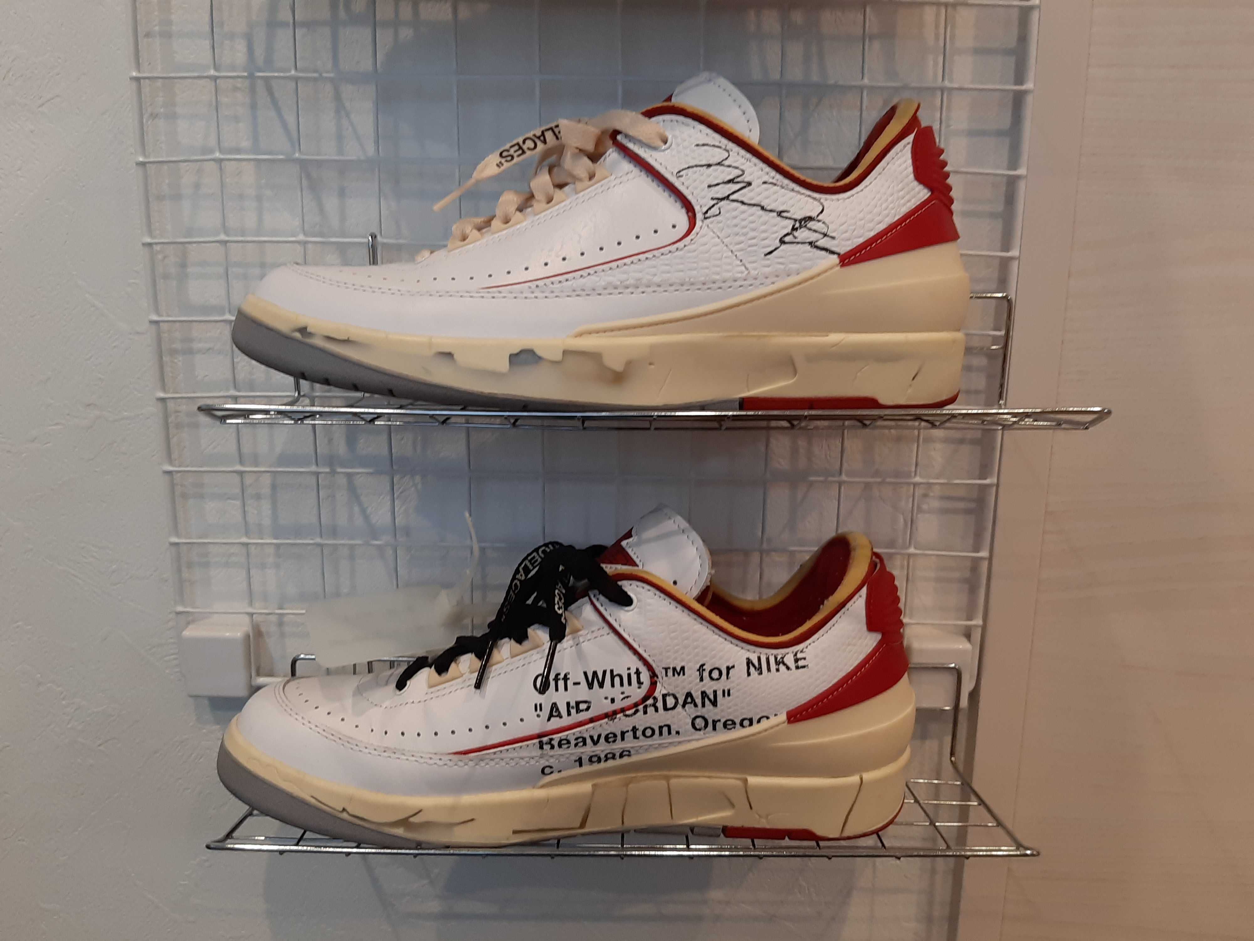 Off-White × Nike Air Jordan 2 バーシティレッド Off-White × Nike