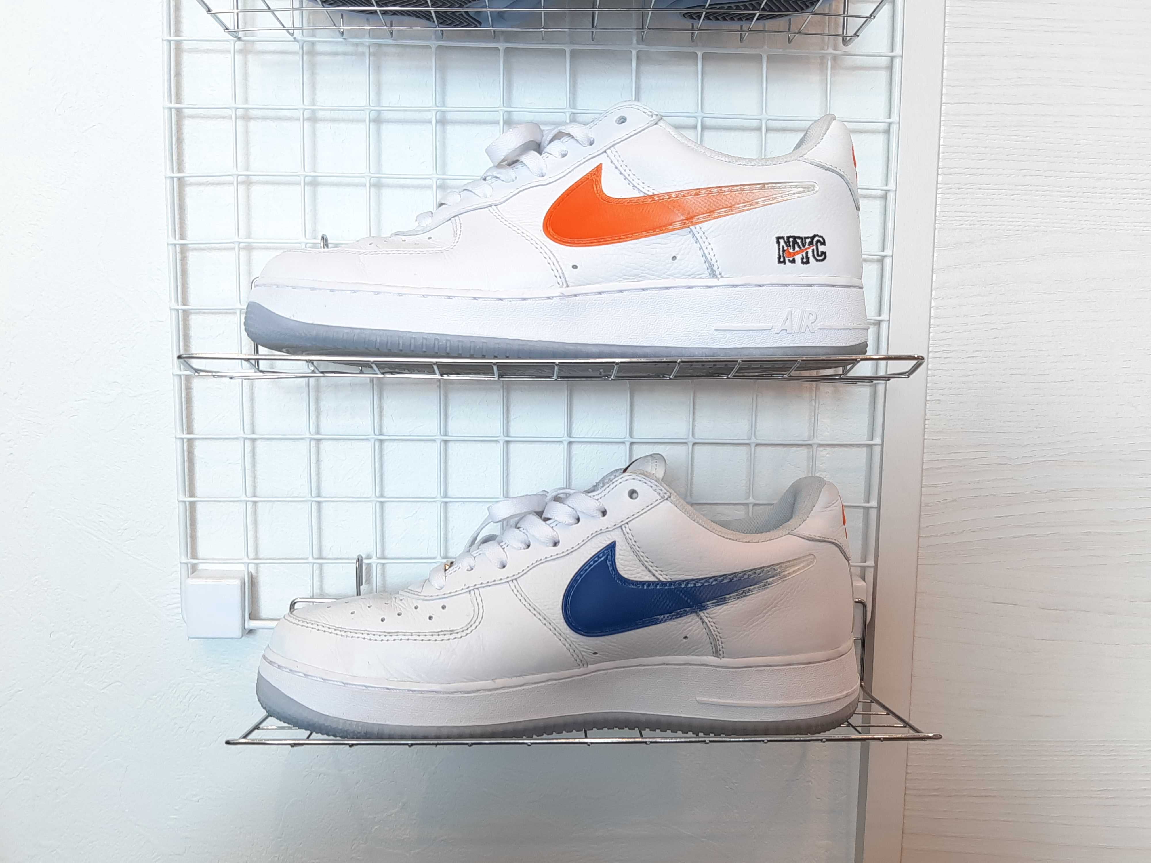 KITH × Nike Air Force 1 Low "White/Rush Blue/White/Brilliant Orange"