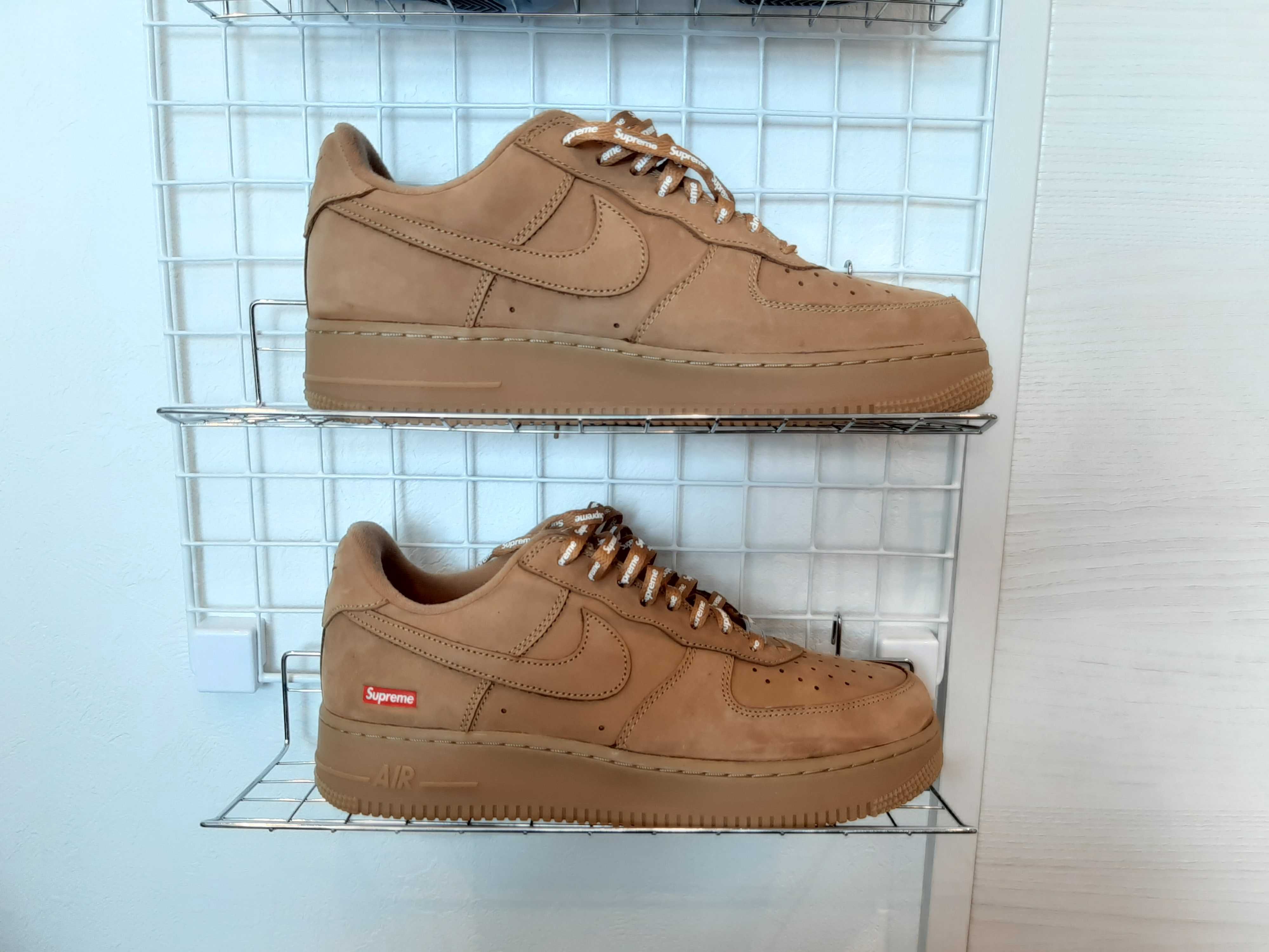 Supreme × Nike Air Force 1 Low "Flax/Wheat"