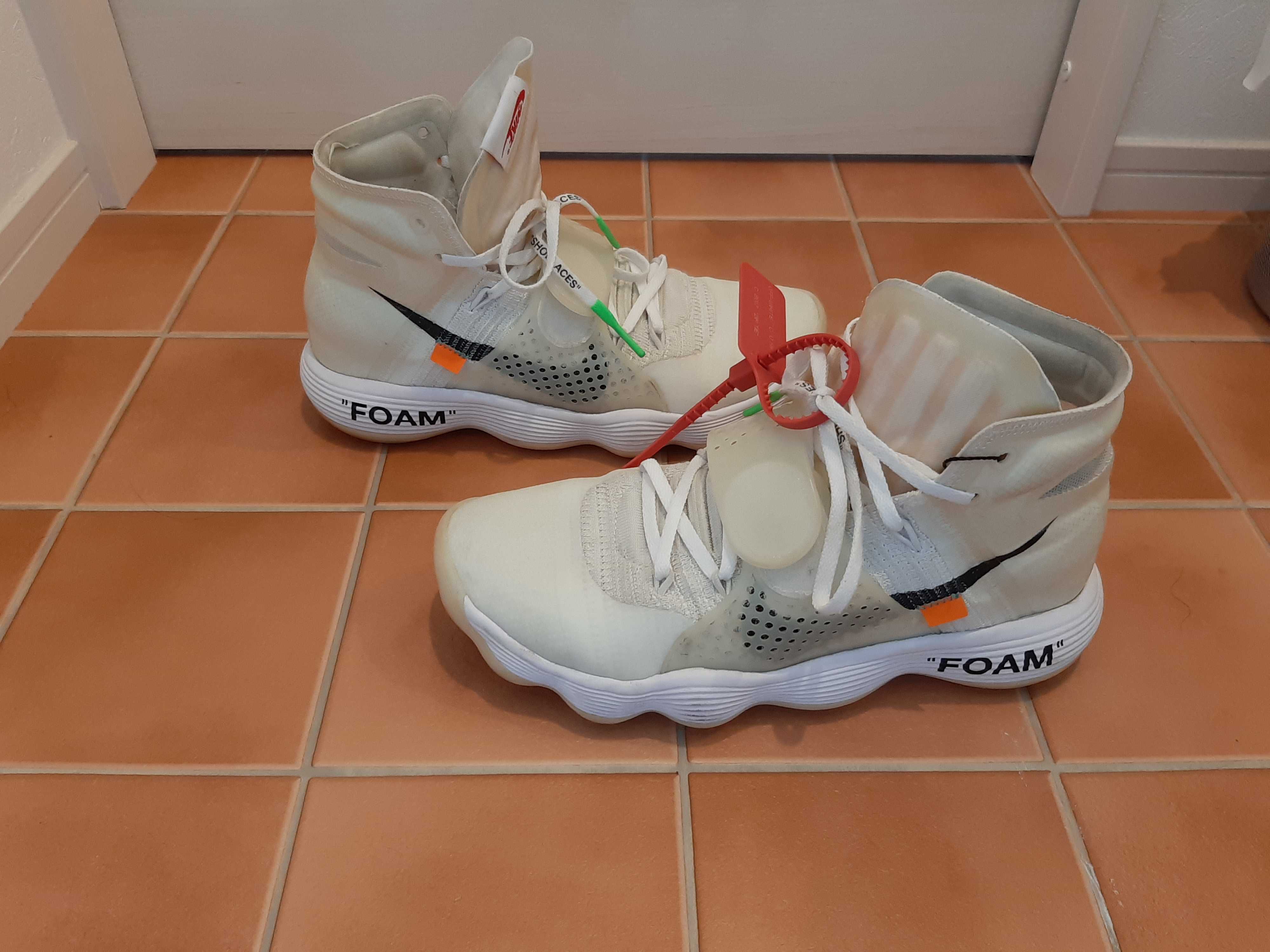 Off-White × Nike React Hyperdunk 2017 Flyknit "The 10/White"