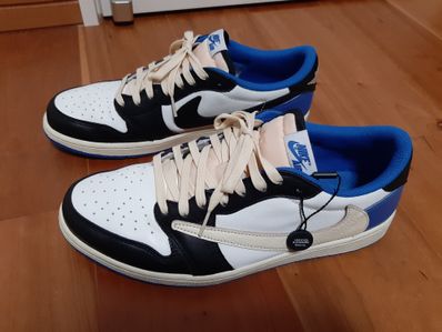 Travis Scott × fragment design × Nike Air Jordan 1 Low OG SP "Military Blue"