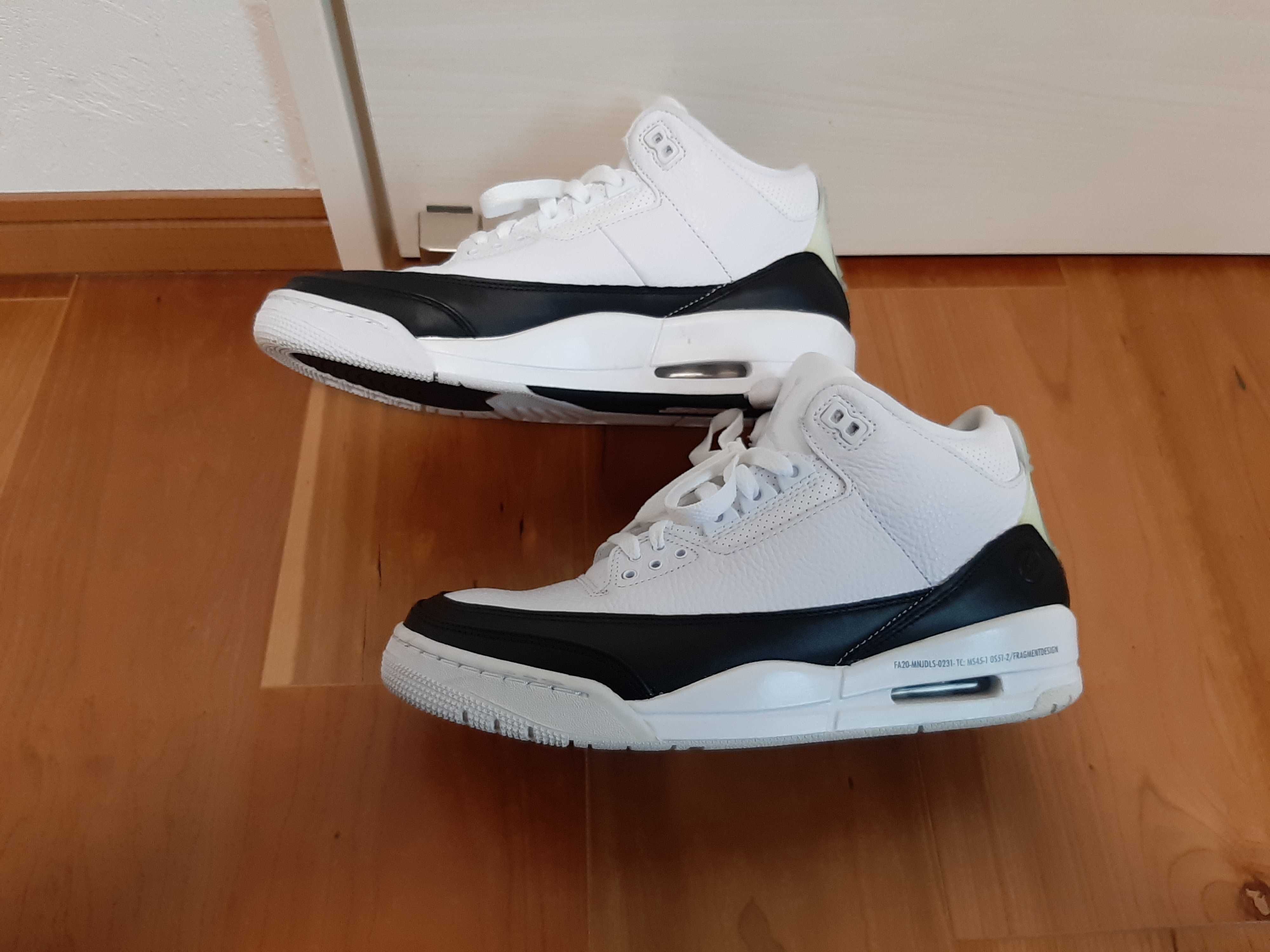 Fragment × Nike Air Jordan 3 "White/Black"