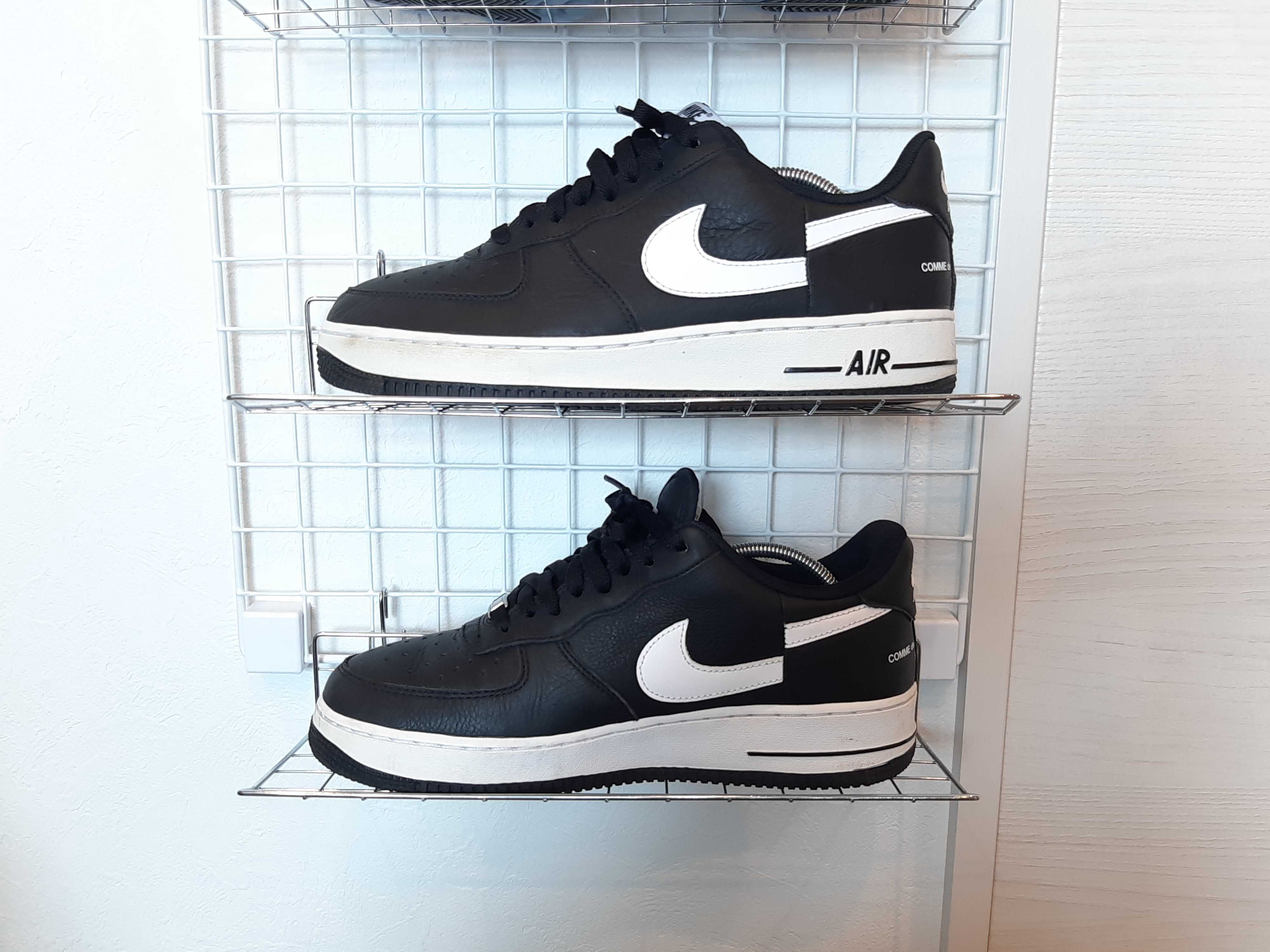 Supreme × COMME des GARCONS SHIRT × Nike Air Force 1 Low "Black/White" (2018)
