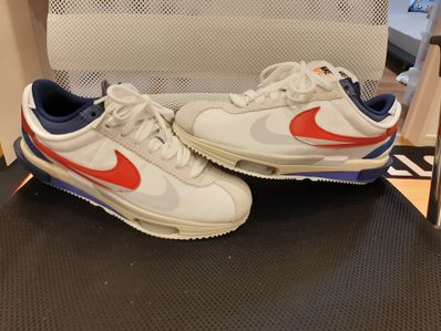 sacai × Nike Zoom Cortez "White and University Red"