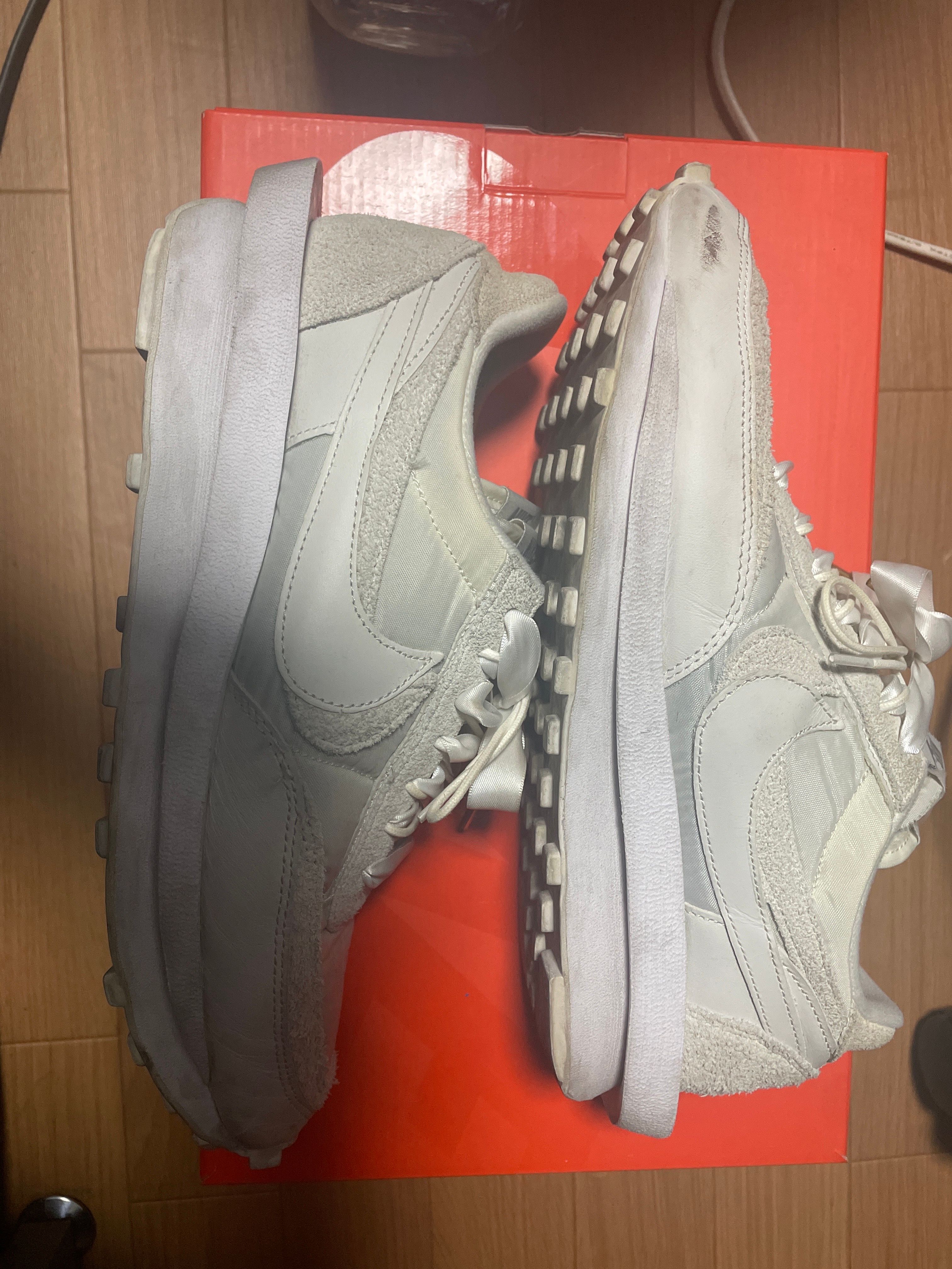 sacai × Nike LDV Waffle "Triple White"