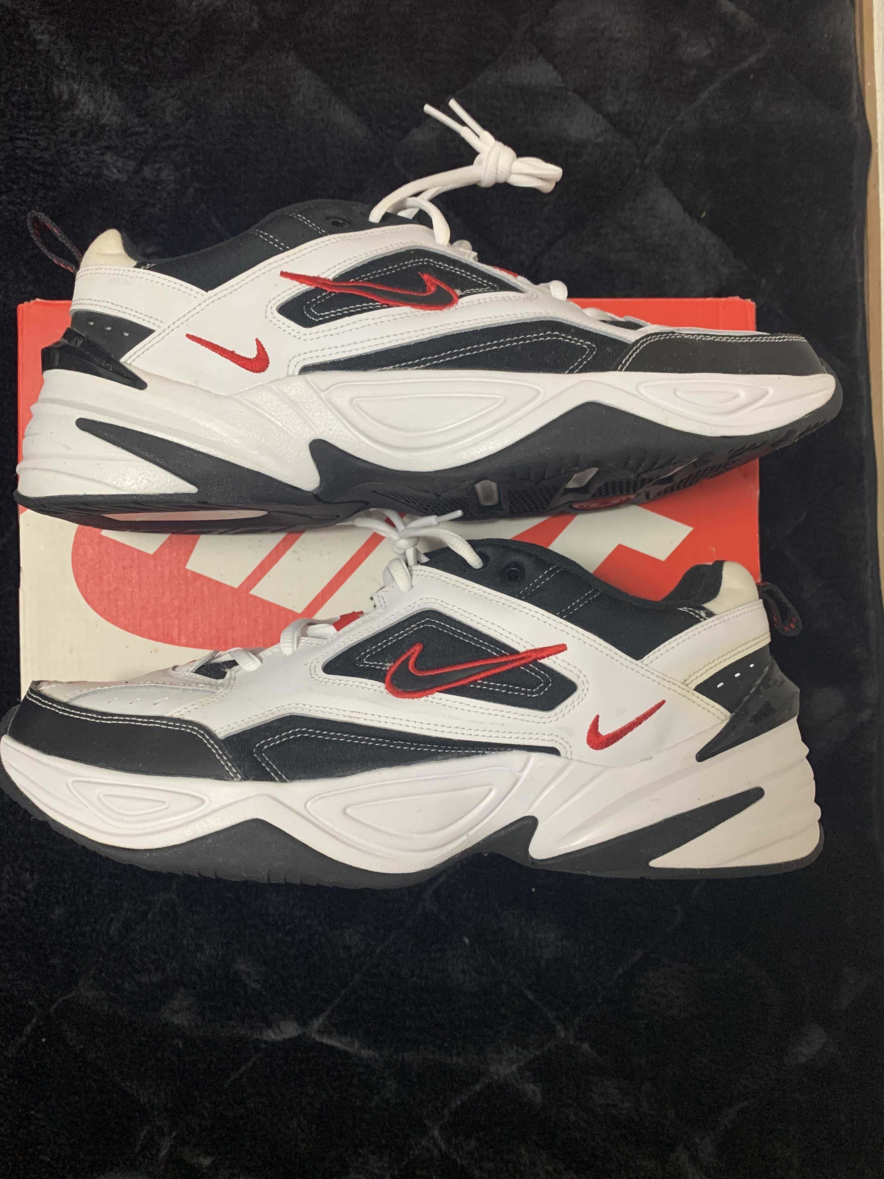 Nike M2K Tekno "White/Black-University Red"
