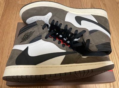 Travis Scott × Nike Air Jordan 1 Retro High OG TS SP "Sail/Dark Mocha"