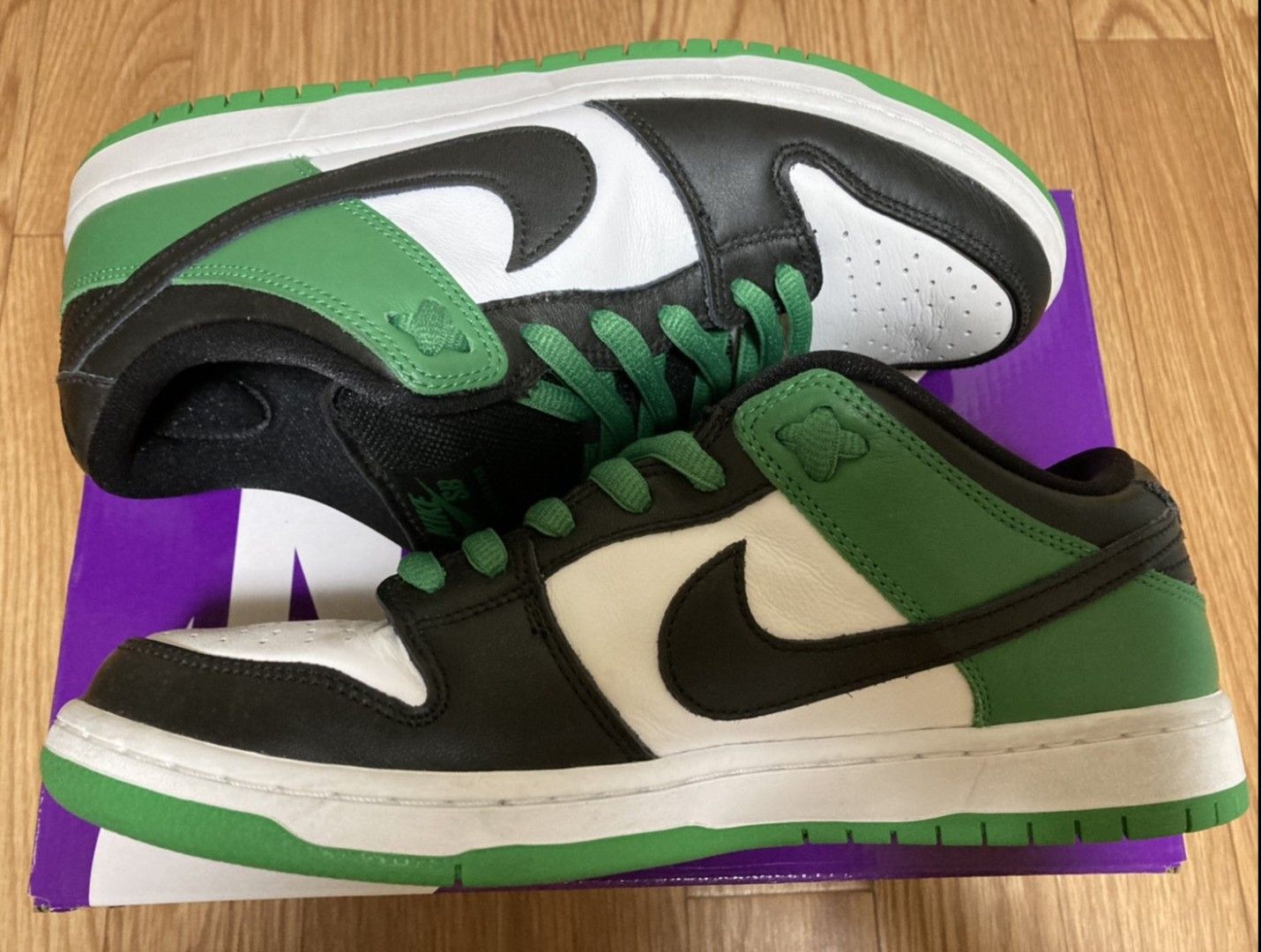 Nike SB Dunk Low Pro "Black and Classic Green"