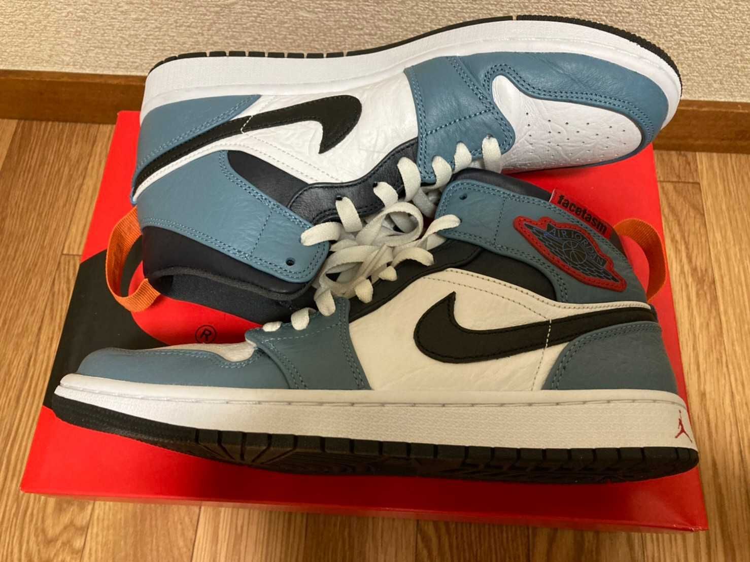 FACETASM × Nike Air Jordan 1 Mid "White/Navy"