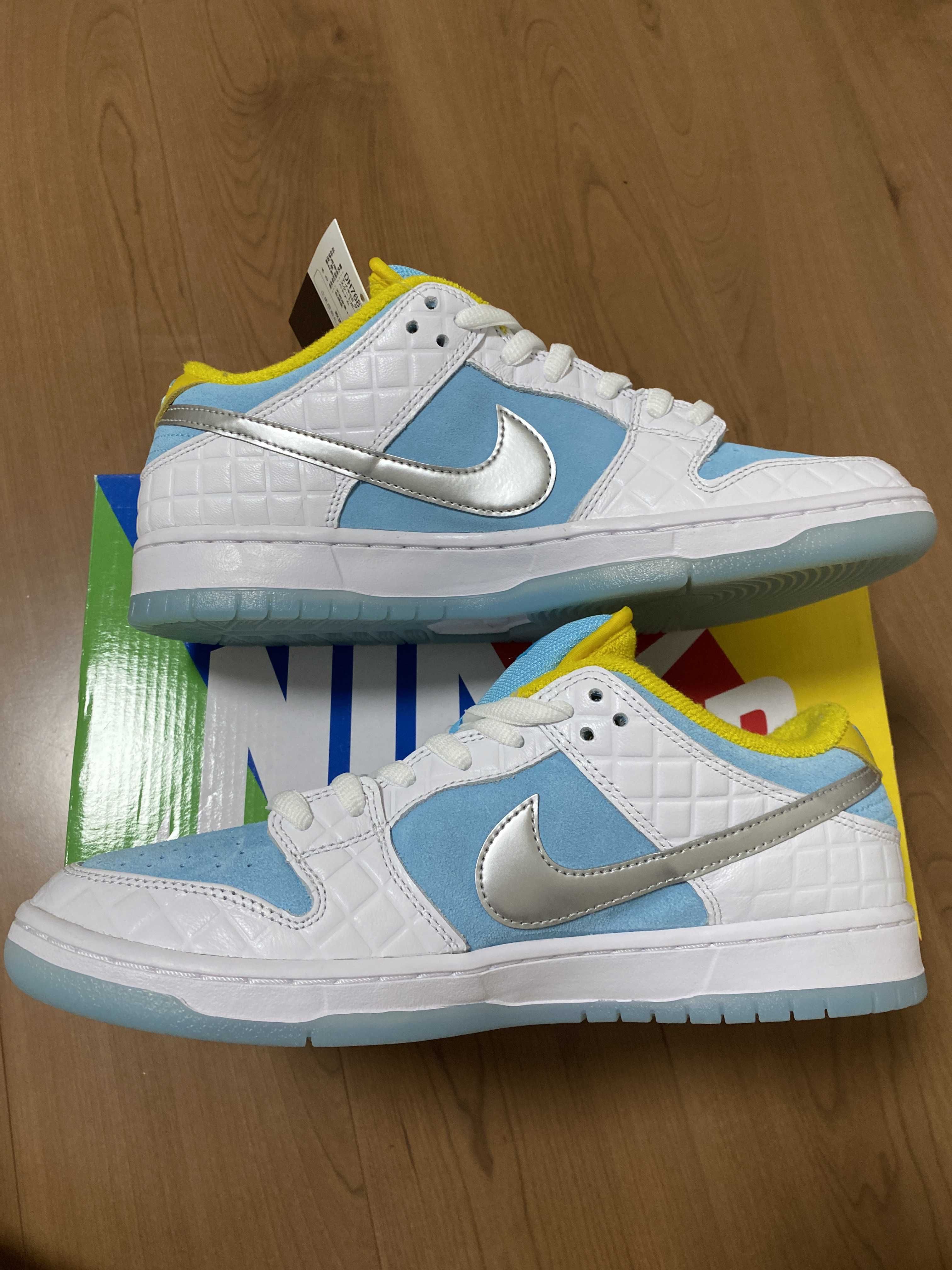 FTC × Nike SB Dunk Low "White/Blue"