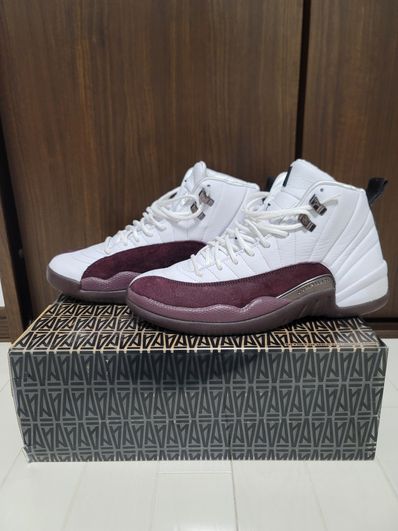 A Ma Maniere × Nike Women's Air Jordan 12 "White and Burgundy Crush"