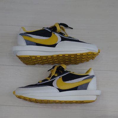 UNDERCOVER × sacai × Nike LD Waffle "Black/Sail-Dark Grey-Bright Citron"