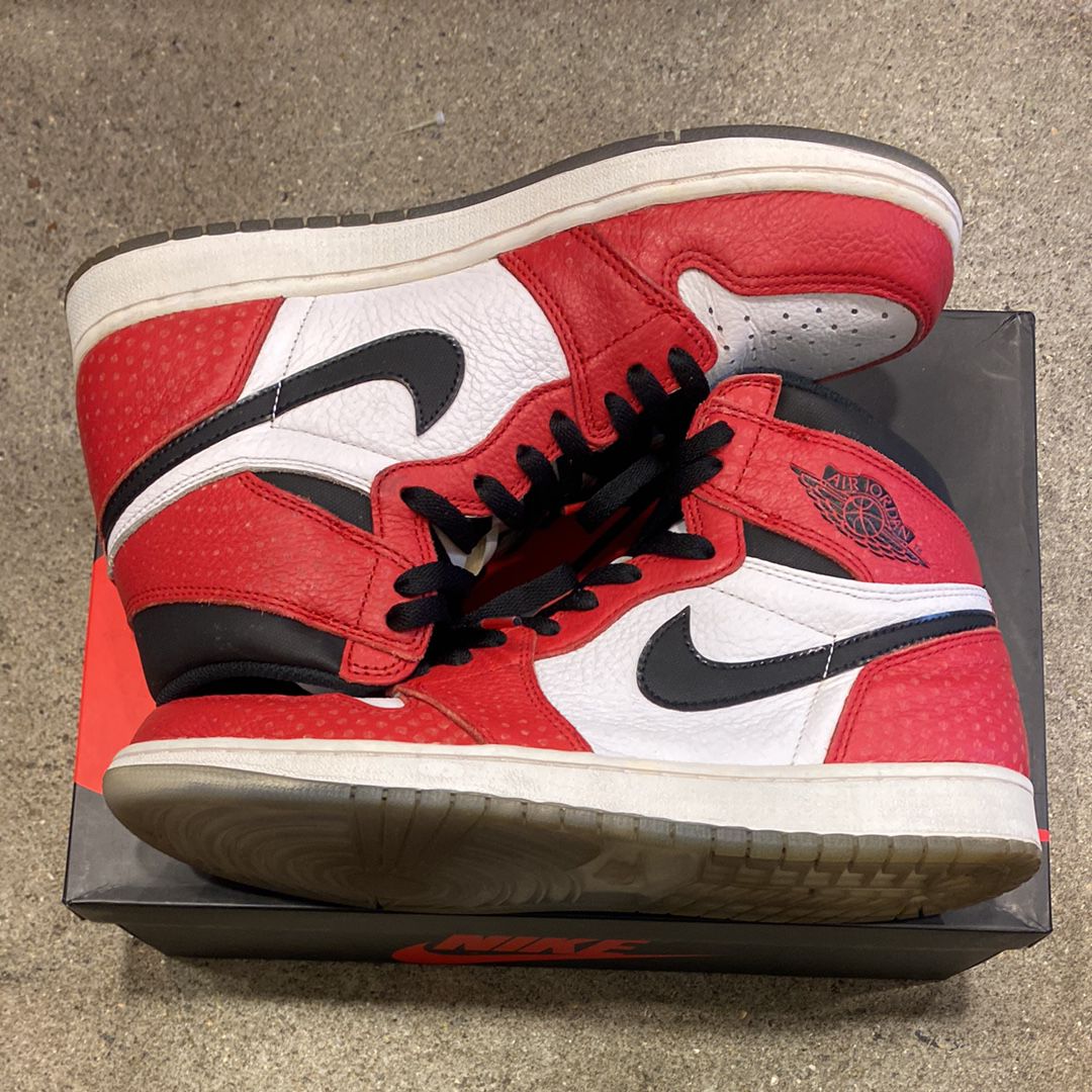 Spiderman × Nike Air Jordan 1 Origin Story "Gym Red/White/Photo Blue/Black"