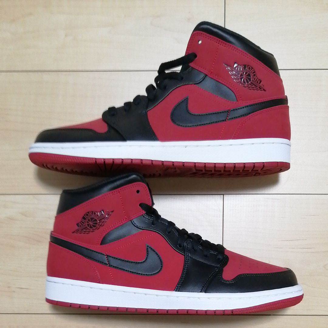 NIKE AIR JORDAN 1 MID "GYM RED BLACK"