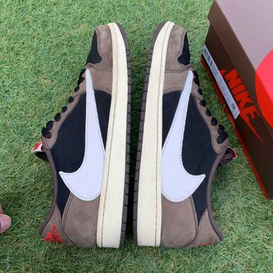Travis Scott × Nike Air Jordan 1 Low OG SP-T "Black/Dark Mocha"