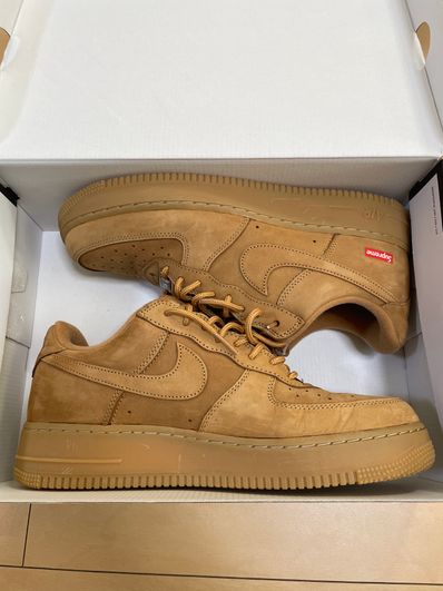 Supreme × Nike Air Force 1 Low "Flax/Wheat"