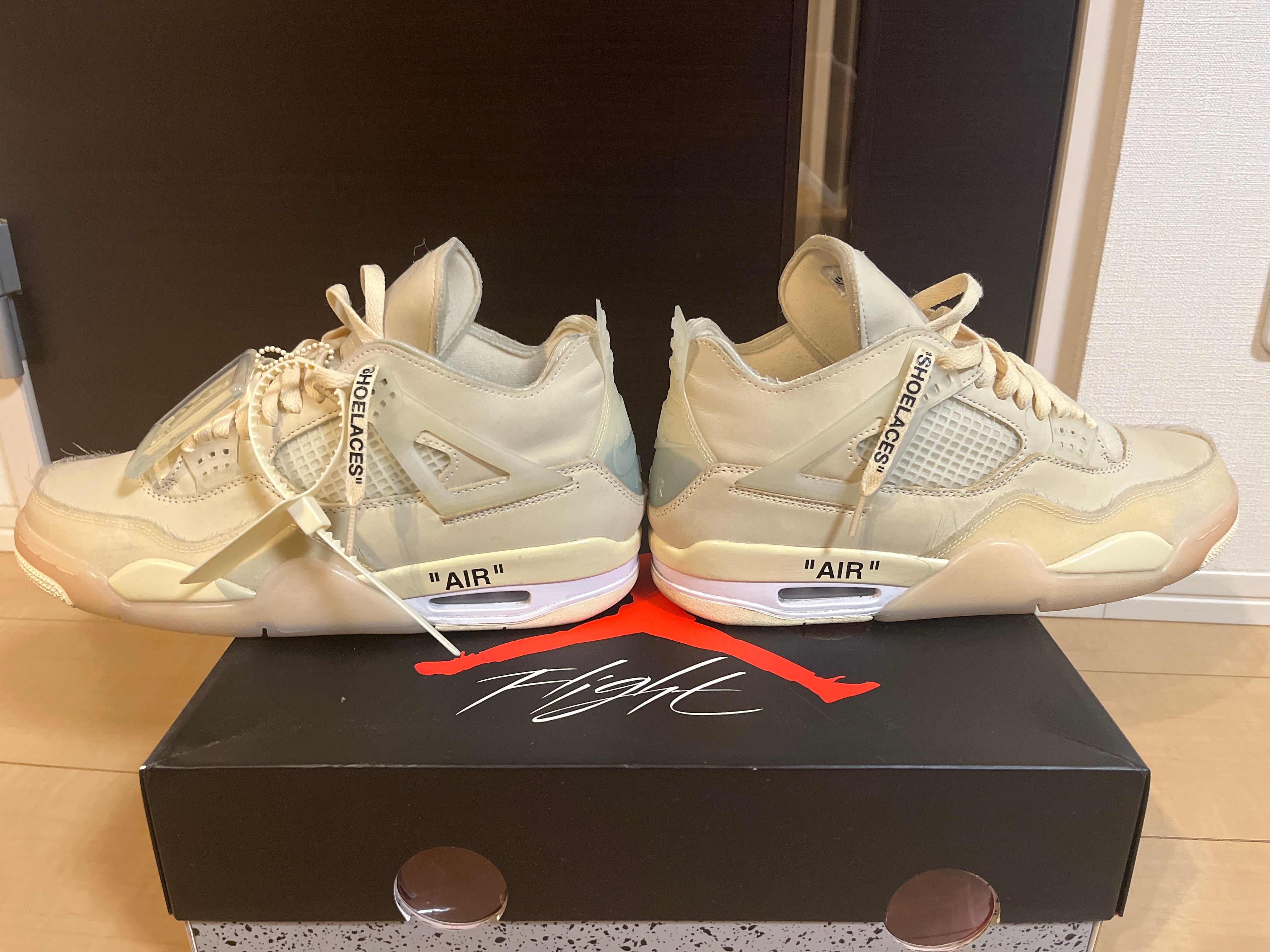 Off-White × Nike Women's Air Jordan 4 SP "Sail"