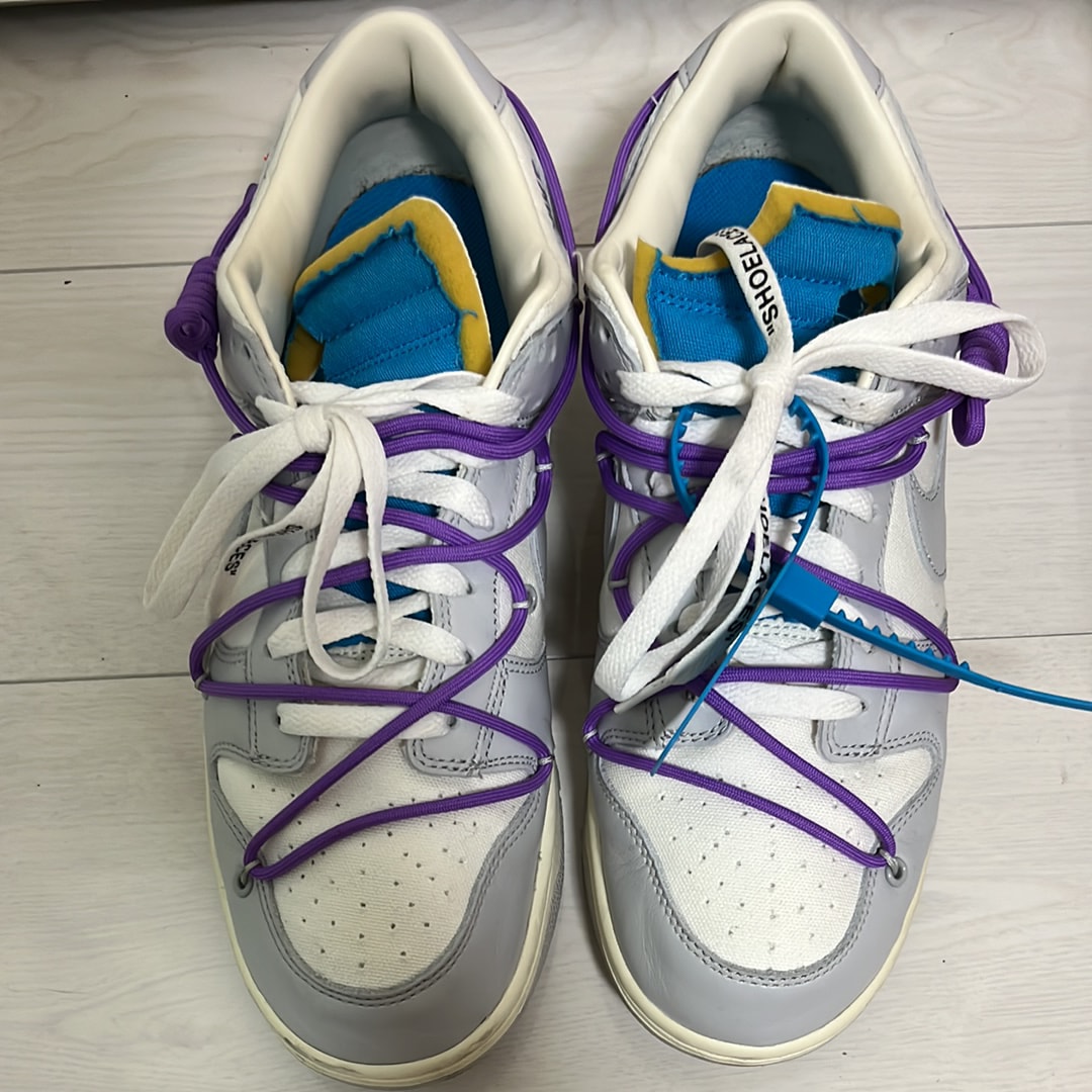 Off-White × Nike Dunk Low "Sail/Neutral Gray"