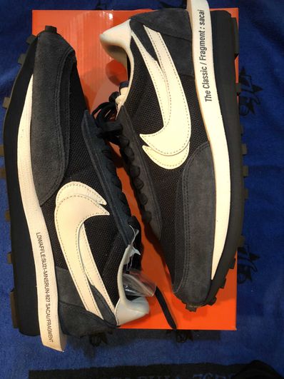 Fragment × sacai × Nike LD Waffle "Blackended Blue"