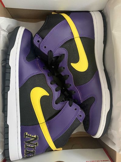 Nike Dunk High EMB "Lakers"