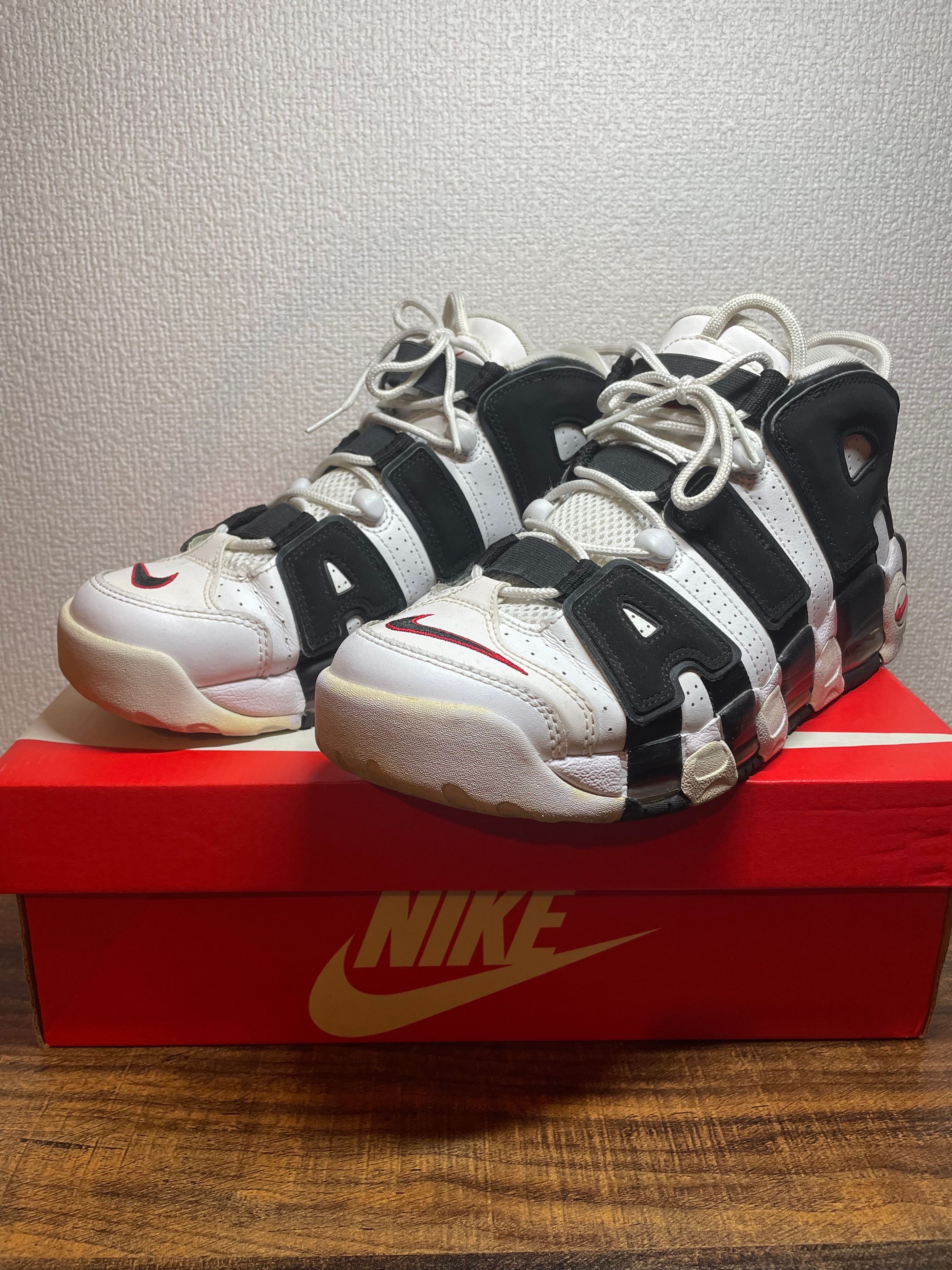 Nike Air More up Tempo "White/Black/University Red"(~2018)