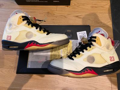 Off-White × Nike Air Jordan 5 "Sail"