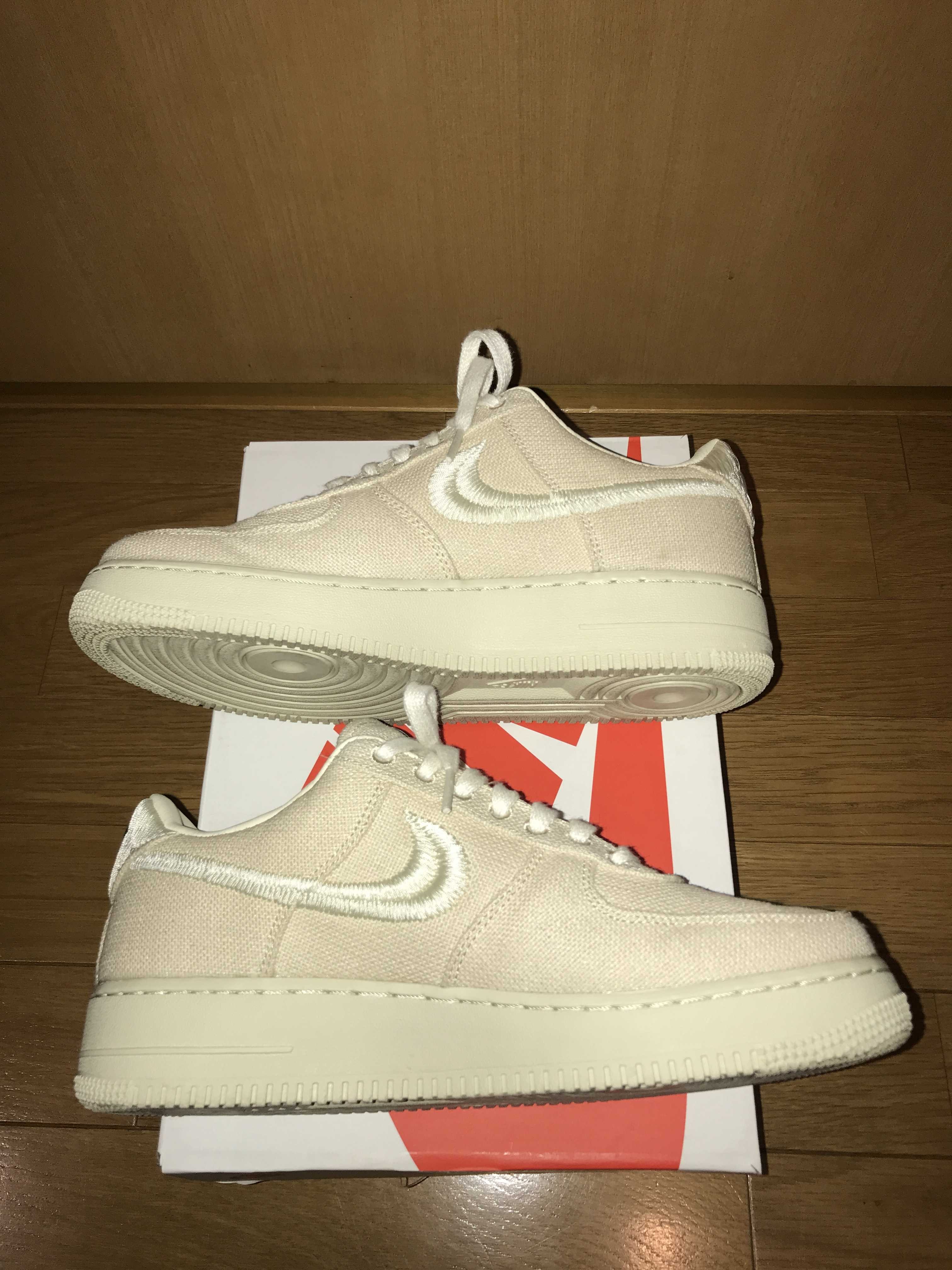 Stussy × Nike Air Force 1 Low "Fossil Stone"