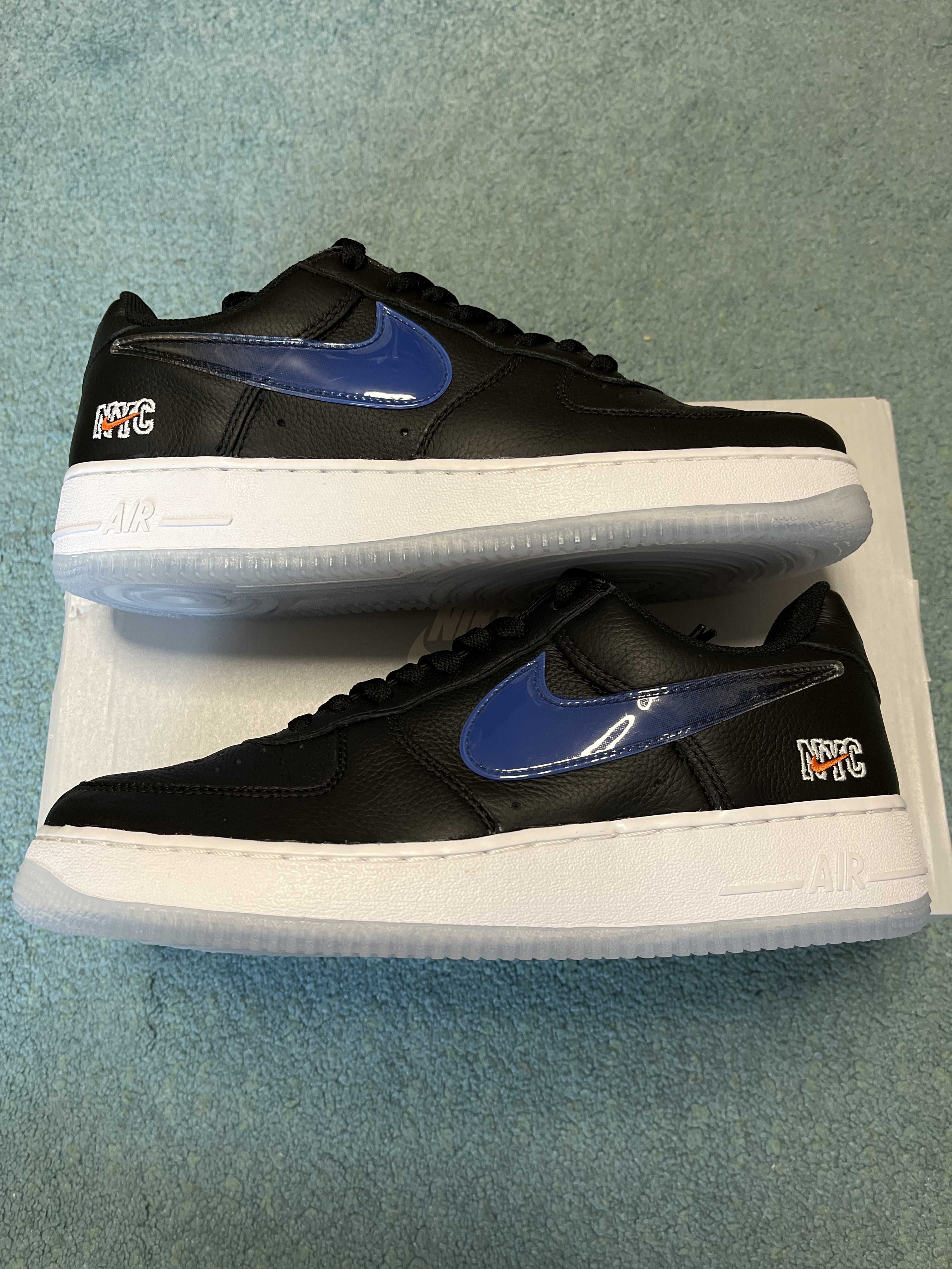 KITH × Nike Air Force 1 Low New York Knicks "Black/Brilliant Orange/Rush/Brilliant White"