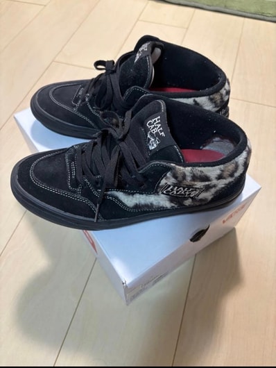 Supreme × Vans Leopard Half Cab "Black"