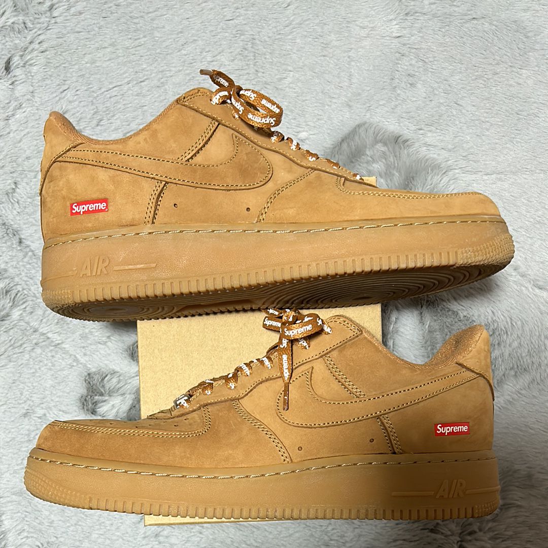 Supreme × Nike Air Force 1 Low "Flax/Wheat"