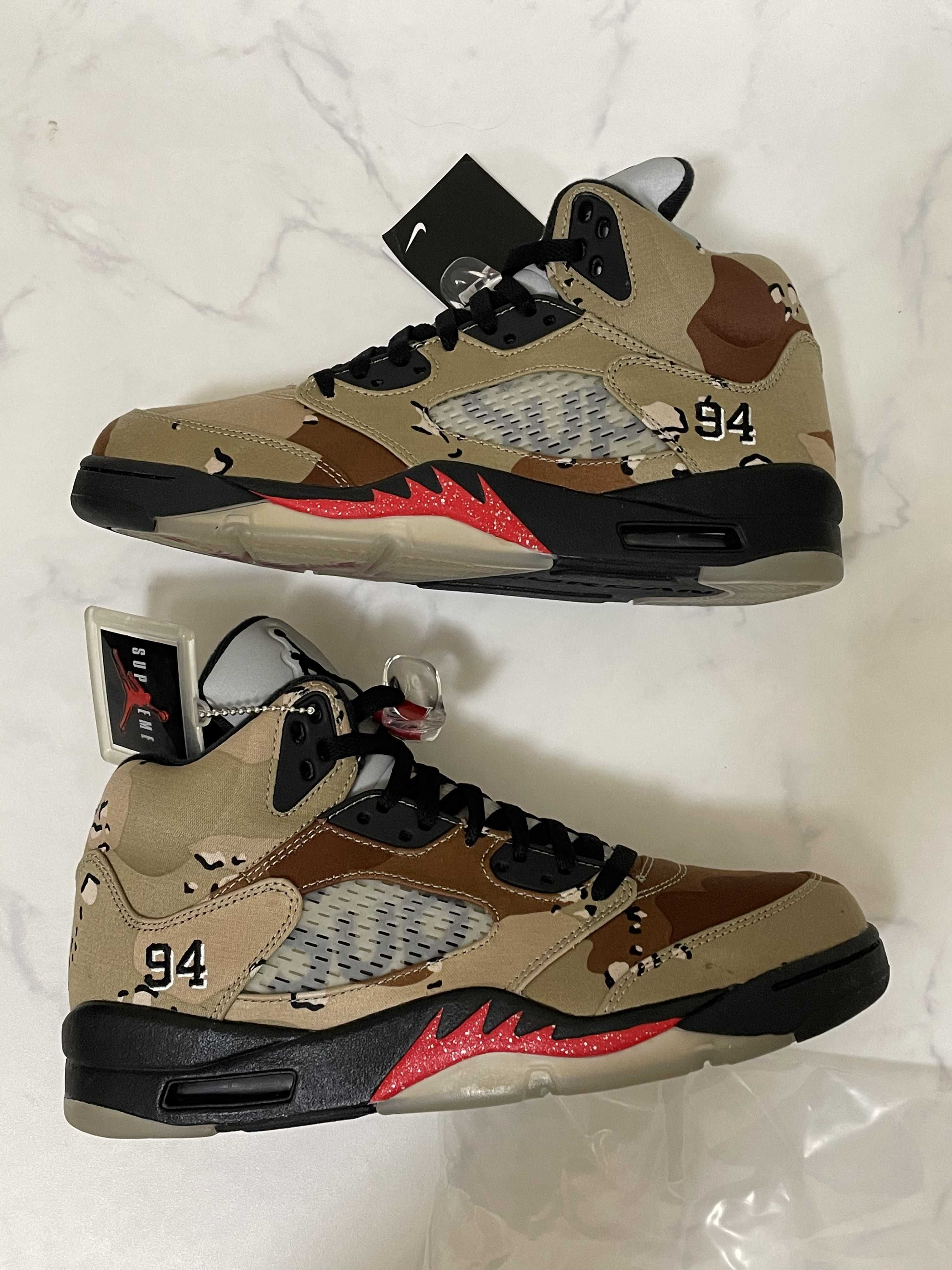 Supreme × Nike Air Jordan 5 Retro "Desert Camo"