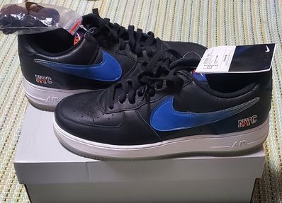 KITH × Nike Air Force 1 Low New York Knicks "Black/Brilliant Orange/Rush/Brilliant White"