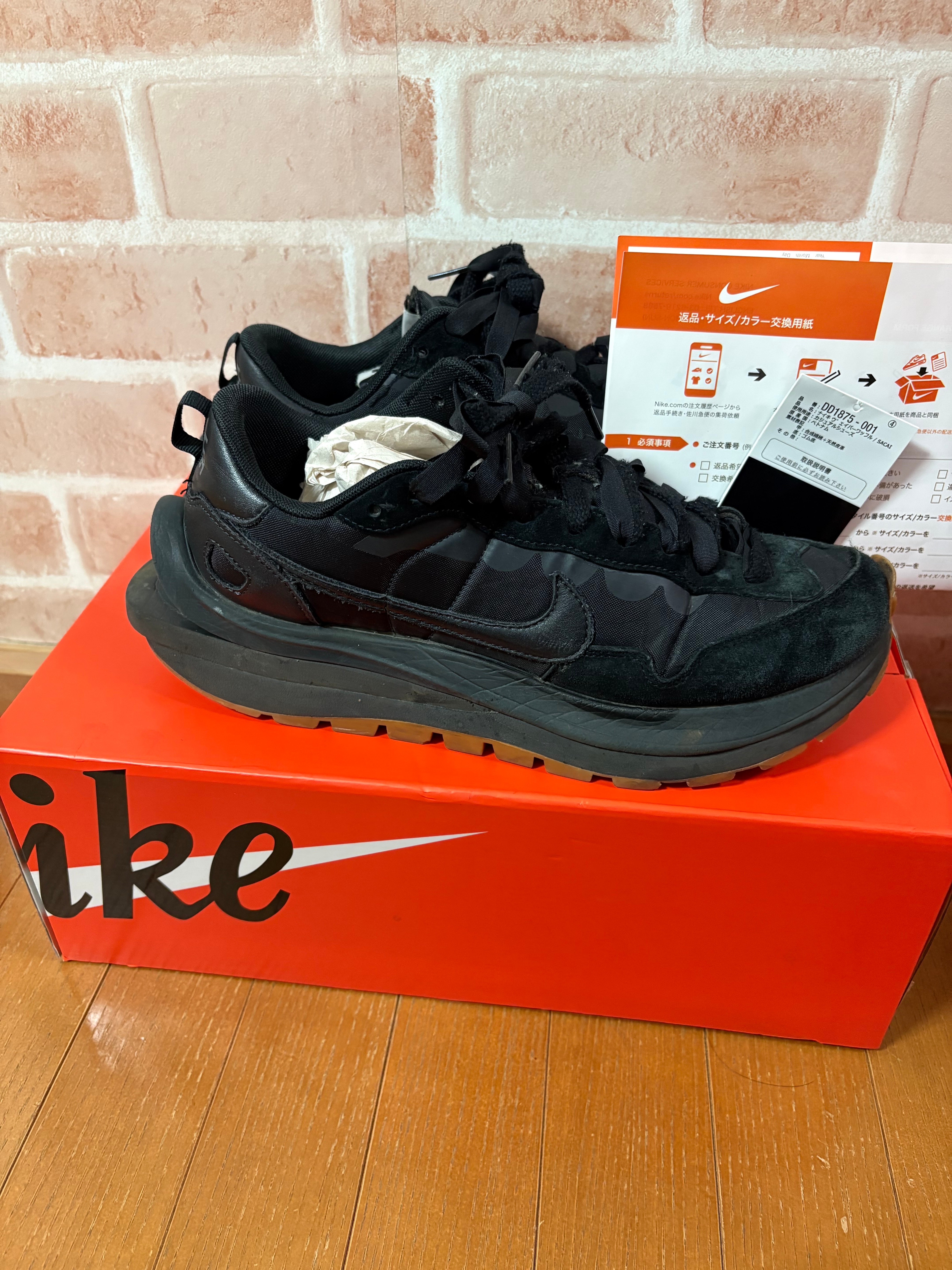 sacai × Nike VaporWaffle "Black Gum"