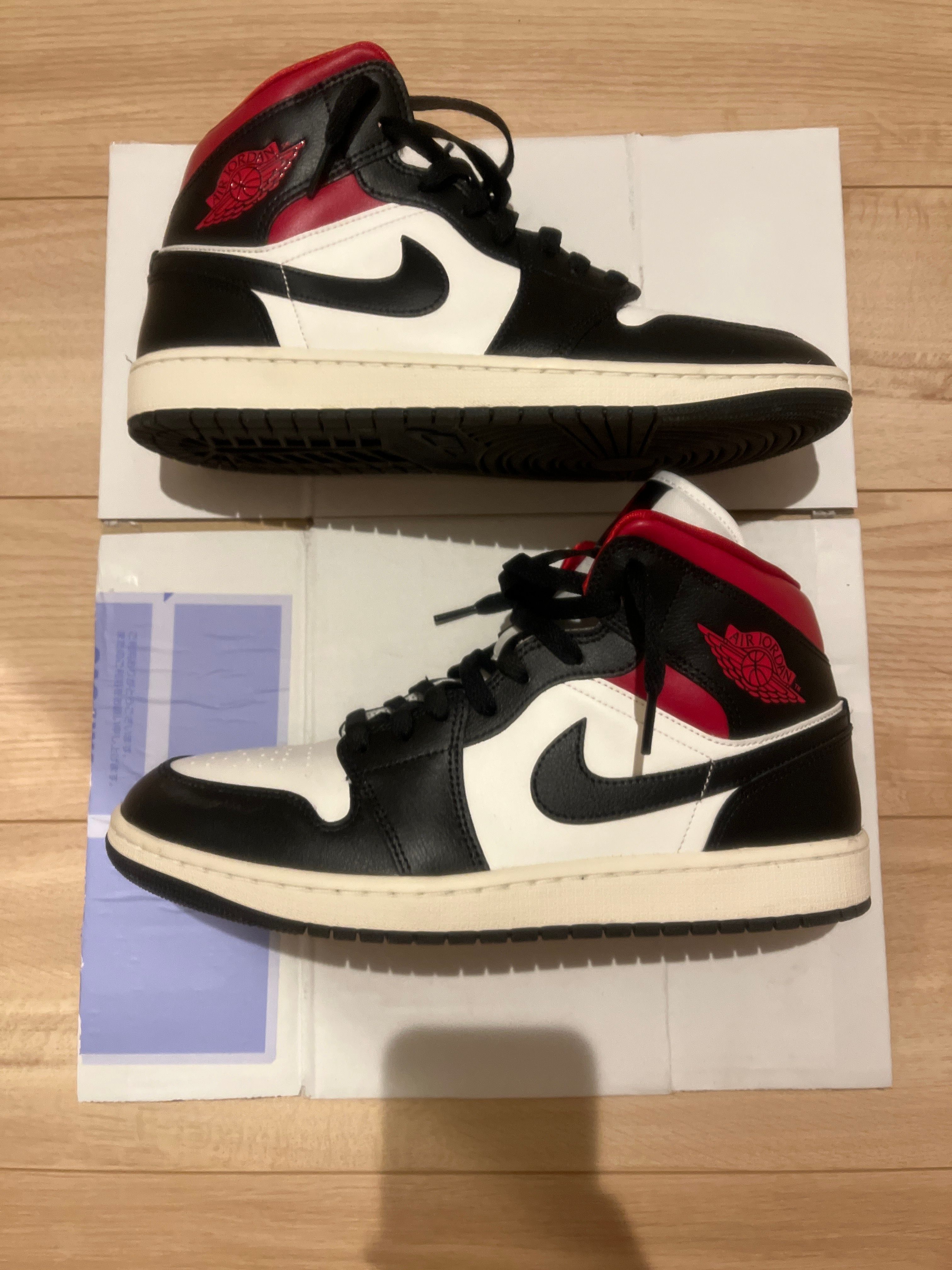 Nike Women's Air Jordan 1 Mid "Black/Gym Red"