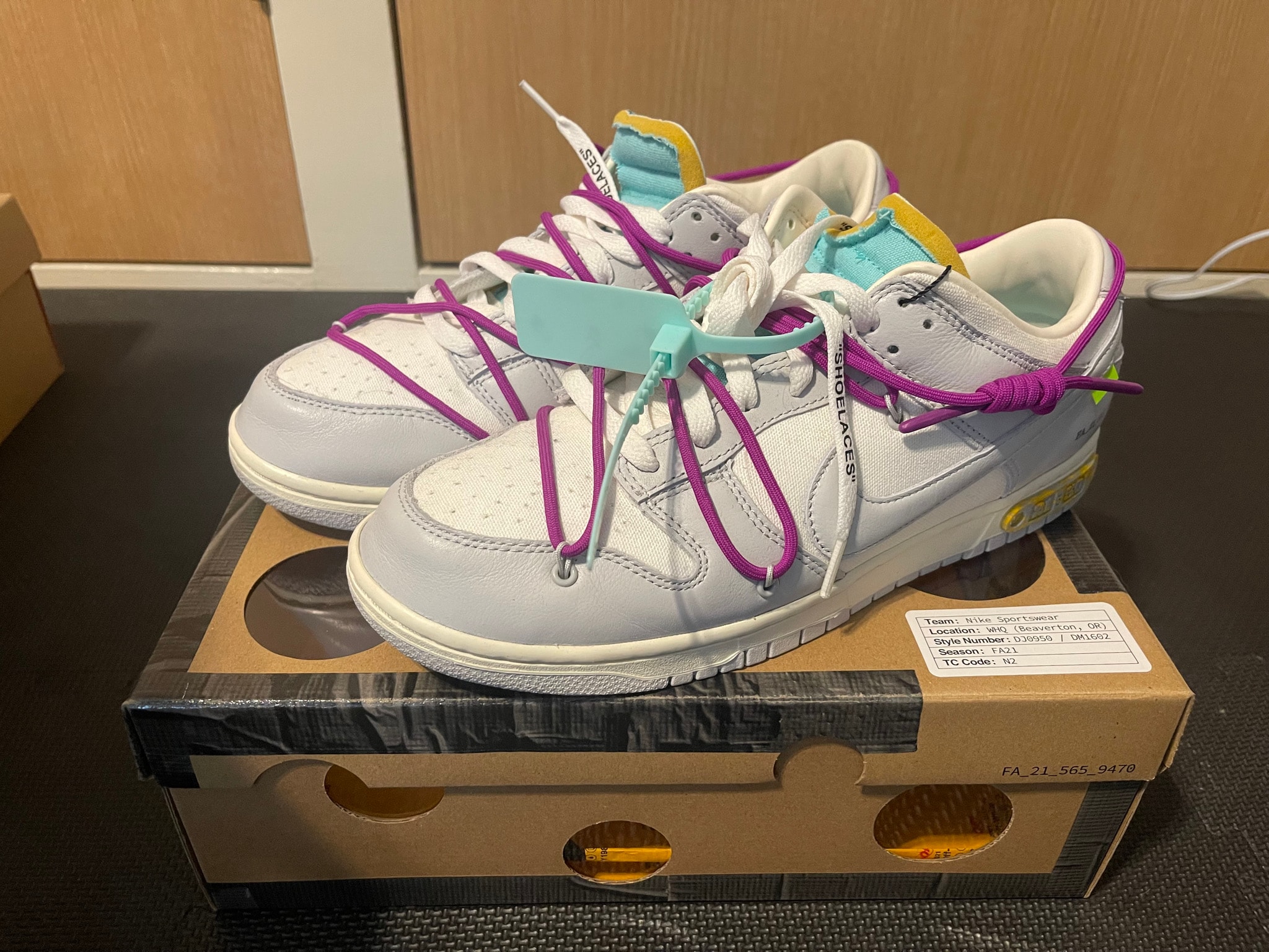 Off-White × Nike Dunk Low 1 of 50 "Lot.21"