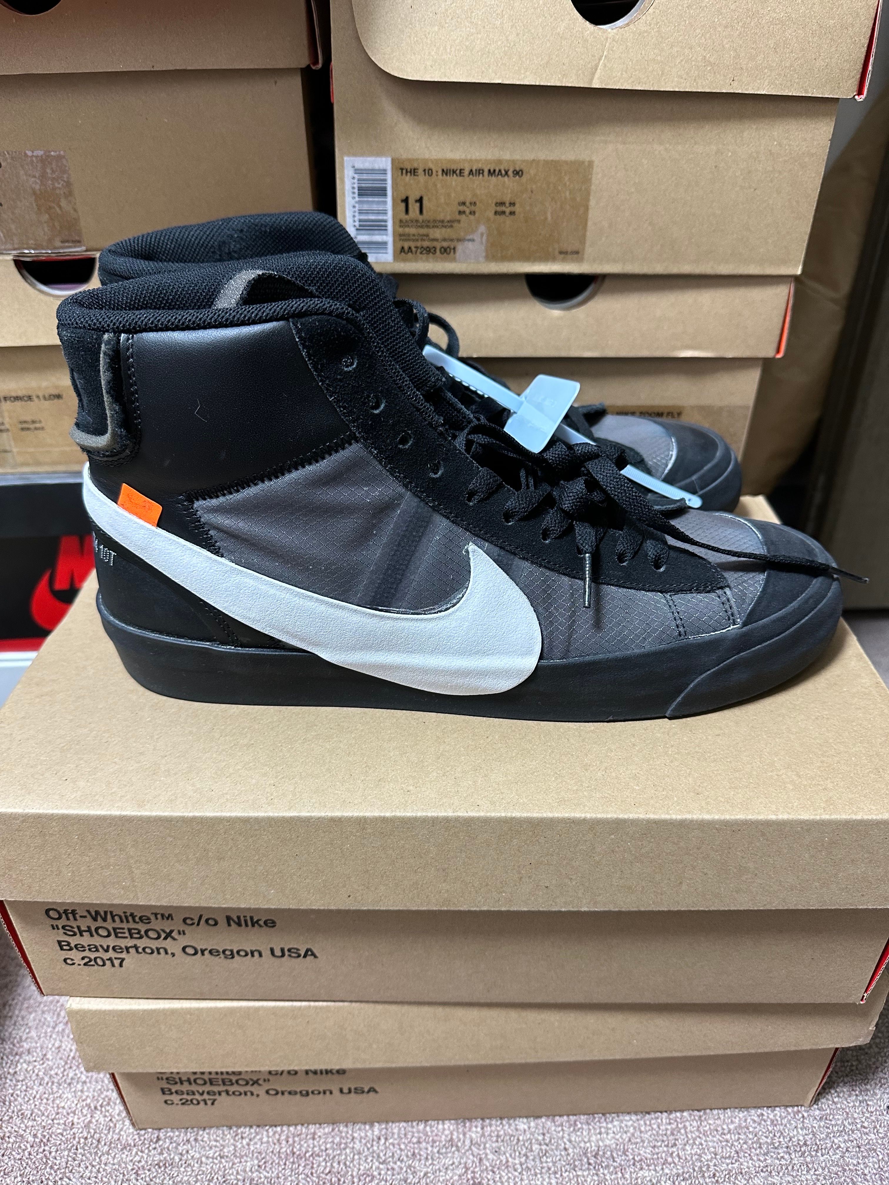 Off-White × Nike Blazer Studio Mid "Grim Reaper"