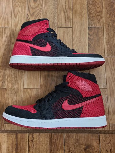 Air jordan top 1 bred flyknit