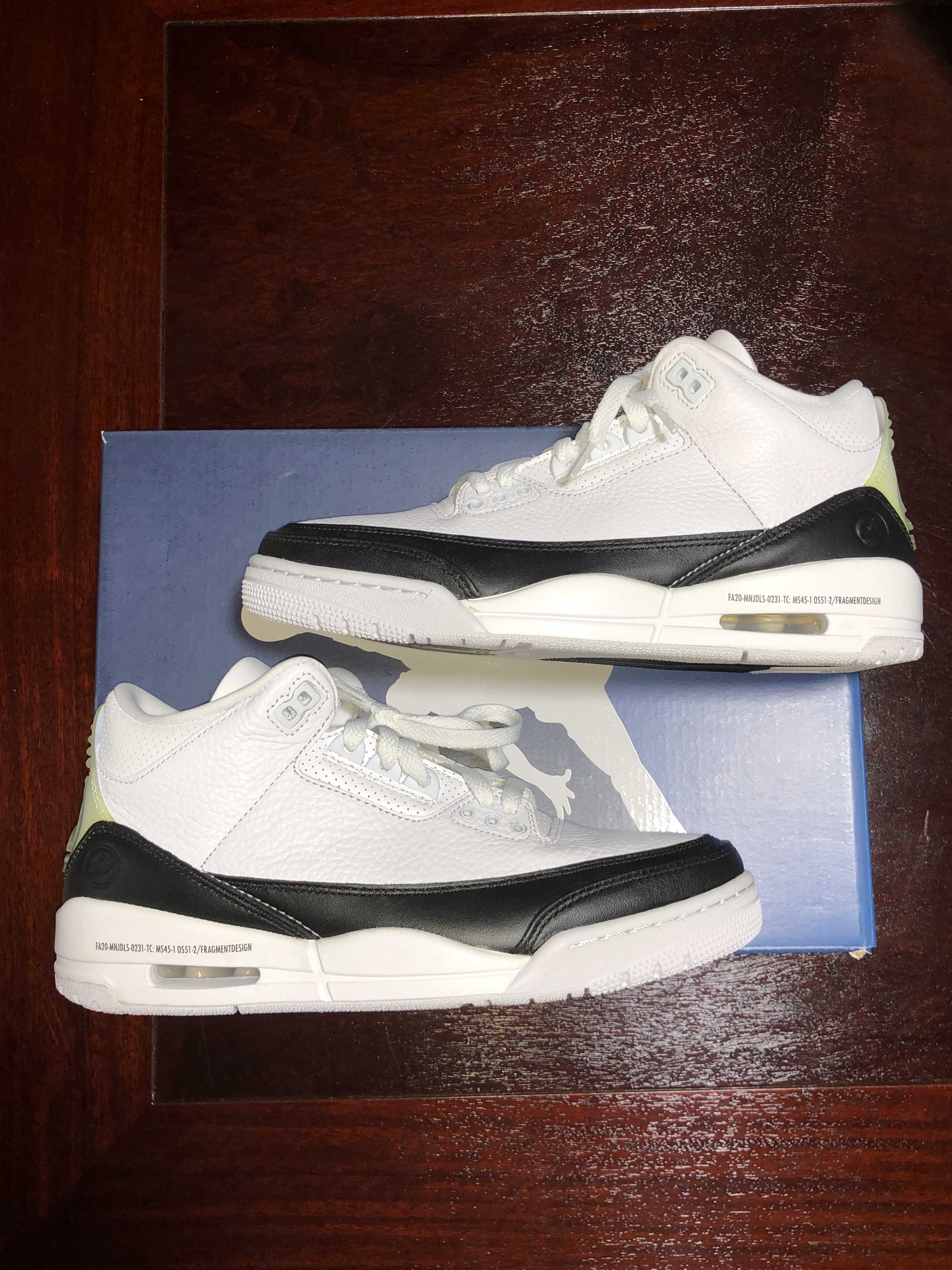 Fragment × Nike Air Jordan 3 "White/Black"