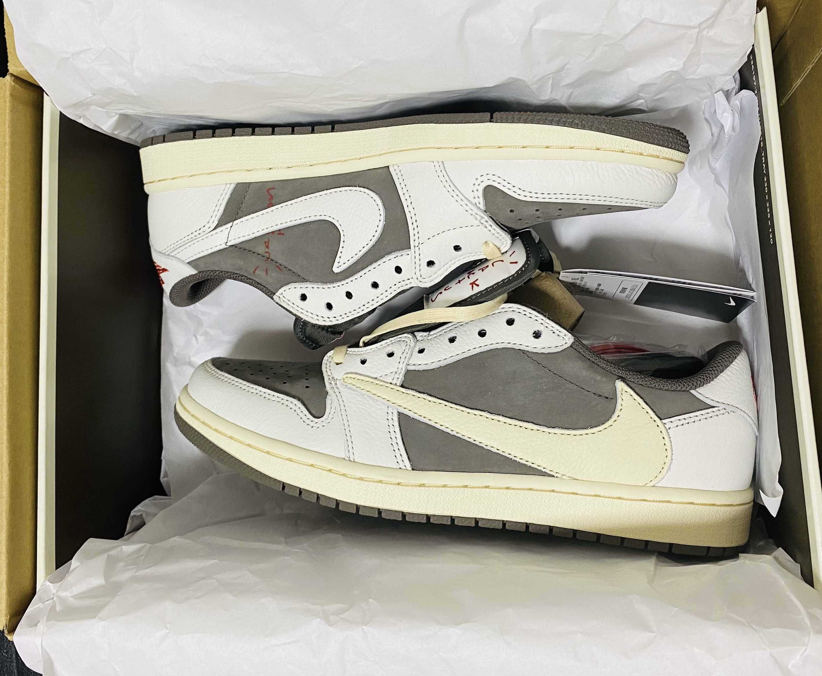 Travis Scott × Nike Air Jordan 1 Low OG SP "Reverse Mocha/Sail and Ridgerock"