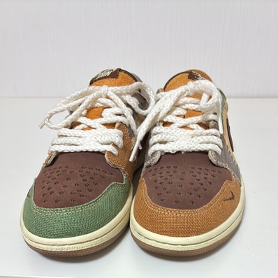 Zion Williamson × Nike Air Jordan 1 Low OG "Flax and Oil Green"
