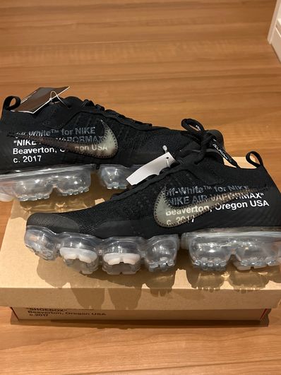 Off-White × Nike Air Vapormax "Black/Total Orange/Clear"